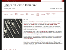 Tablet Screenshot of cutlery.uk.com